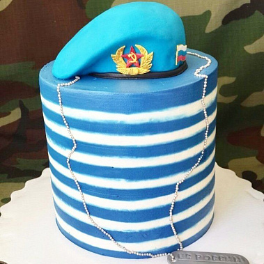 Торт "ВДВ Тельняшка" купить - воткинск.сладкоежкин.рф