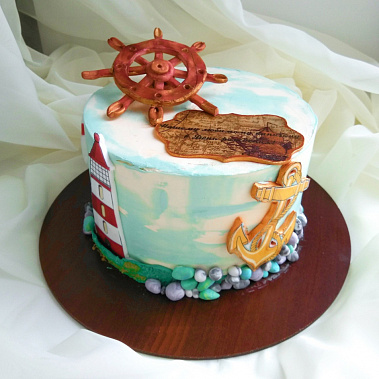 Торт "Нашему капитану" купить - воткинск.сладкоежкин.рф