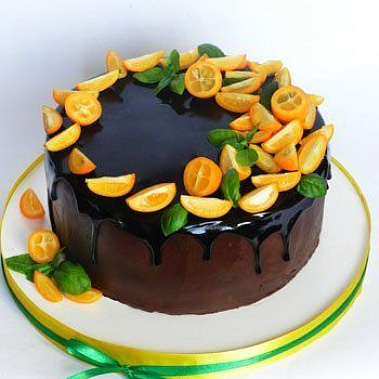 Торт глазурь с дольками купить - воткинск.сладкоежкин.рф